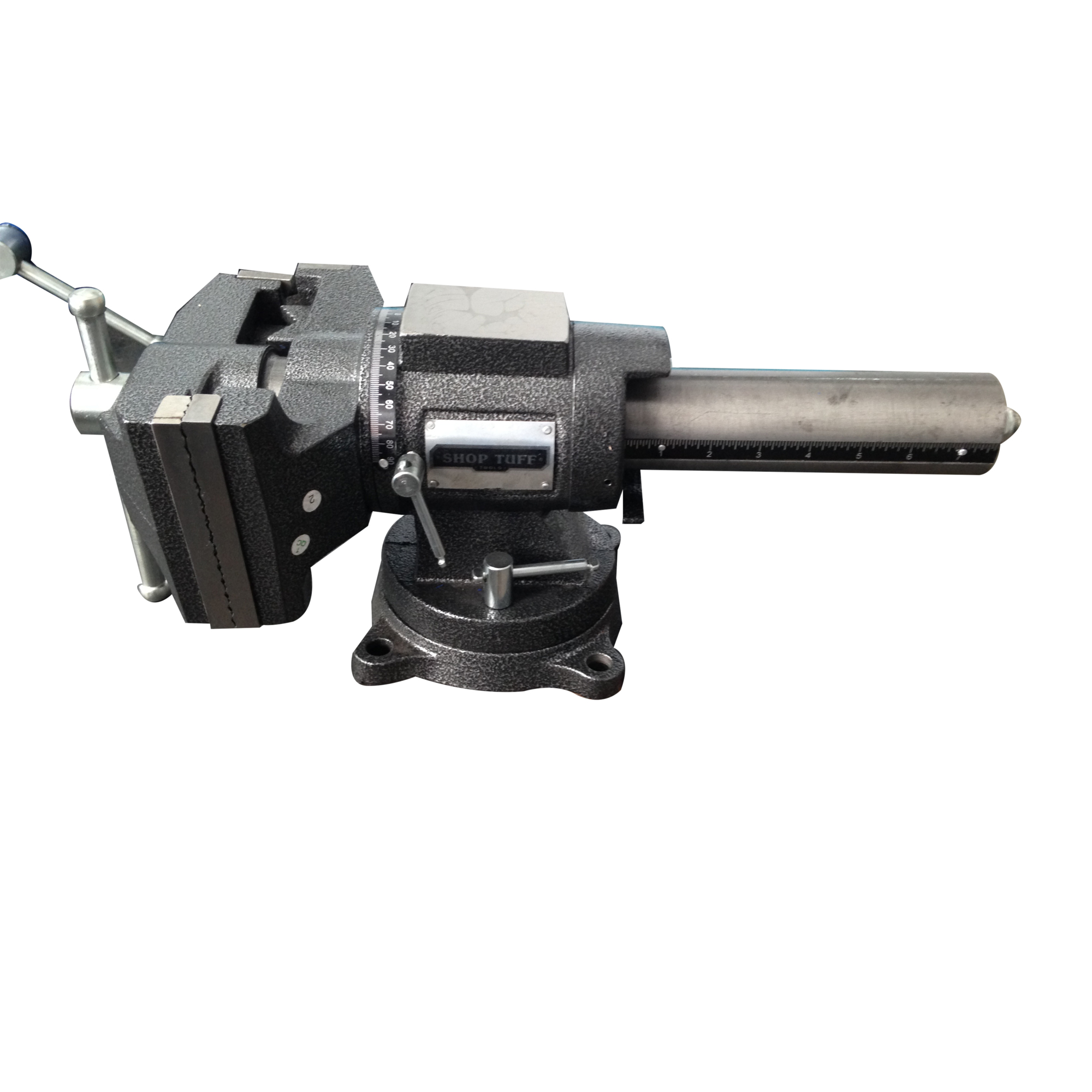 Shop Tuff Quick-Release Multi-Purpose Vise - 5in. Jaw Width, 6in. Jaw Capacity, Steel, Model# STF-05MPQRV